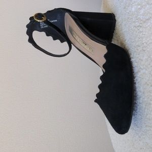 Black Scalloped Heels